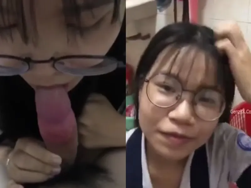 "mày mút mạnh đi tao sắp ra rồi", em xinh liếm cu cho thằng bạn thân